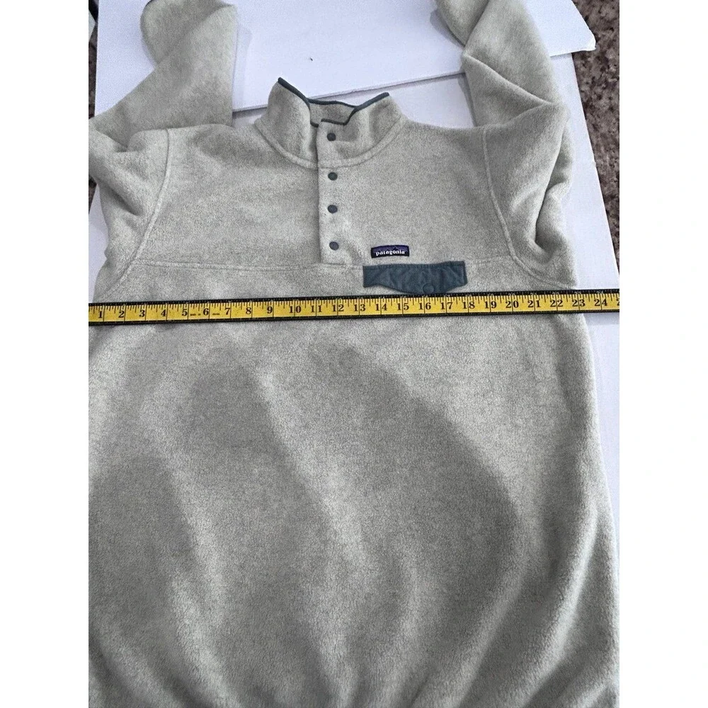 Patagonia Synchilla Snap-T Fleece Pullover Size XL Oatmeal Heather Pastel Salvia - Picture 10 of 12